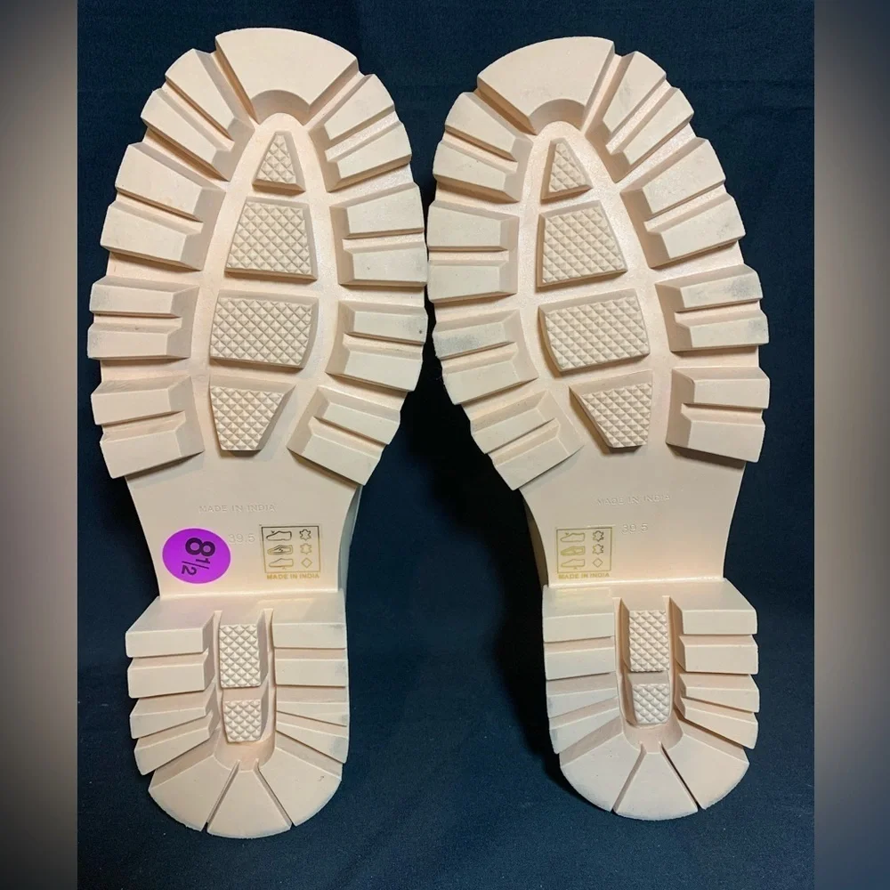 Free People Lyra Lug Sole Penny Loafer Shoes Women Size 8.5 Platform Chunky